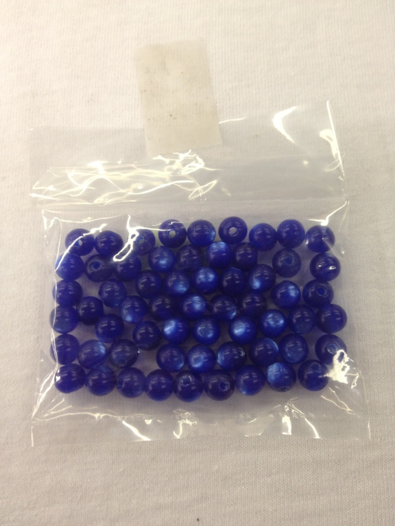 SAPPHIRE 6.5MM LUCITE BEADS 631SA