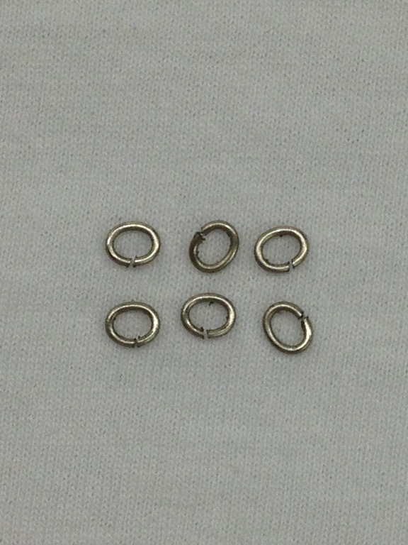 6MM OVAL NICKEL SILVER JUMPRINGS - DOZEN 855-DZ