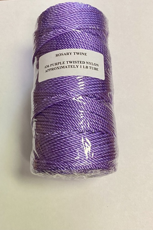 Pleasantly Purple #36 Knotted Rosary Cord Twine, Rosary Cord: Pleasantly  Purple #36 Knotted Rosary Cord Twine
