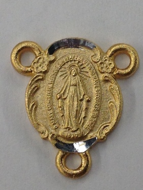 Photo of GOLD PLATED TWO TONED MIRACULOUS CENTER 1422