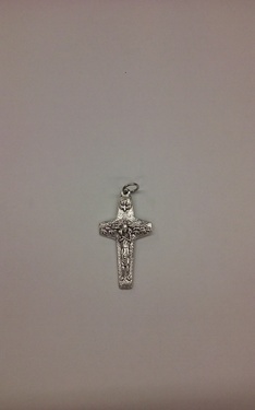 Photo of NICKEL SILVER POPE FRANCIS CRUCIFIX 510A