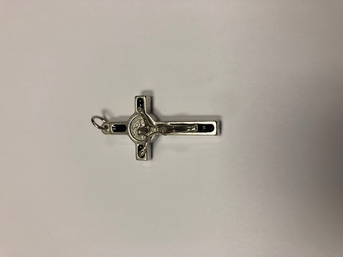 Photo of NICKEL SILVER ST. BENEDICT CRUCIFIX 512A