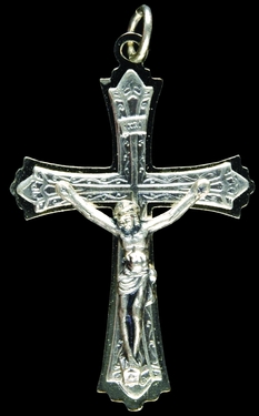 Photo of NICKEL SILVER CRUCIFIX 517