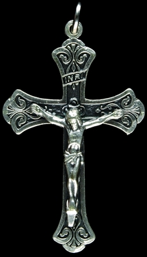 Photo of NICKEL SILVER CRUCIFIX 523