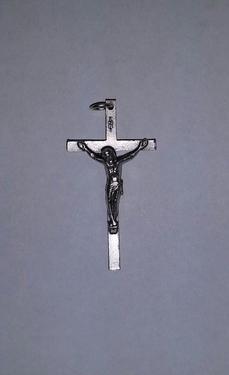 Photo of NICKEL SILVER CRUCIFIX 526A