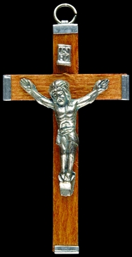 Photo of BROWN WOOD CRUCIFIX 549BR