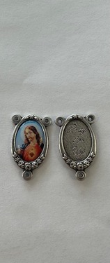 Photo of NICKEL SILVER SACRED HEART OF JESUS PHOTO CENTER 597A