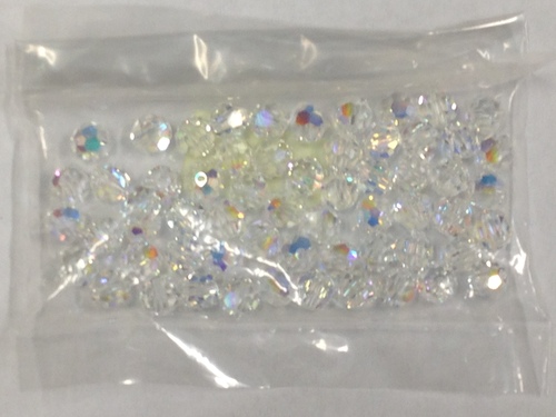 Photo of CRYSTAL 6MM PRECIOSA AURORA BOREALIS CRYSTAL BEADS 611C