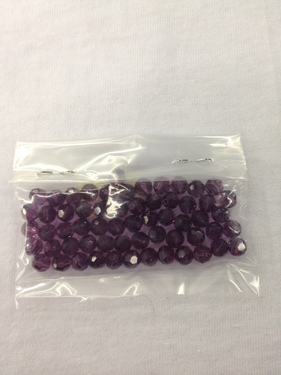 Photo of AMETHYST 6MM PRECIOSA CRYSTAL BEADS 621AM