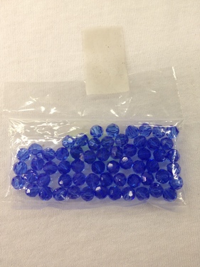 Photo of SAPPHIRE 6MM PRECIOSA CRYSTAL BEADS 621SA