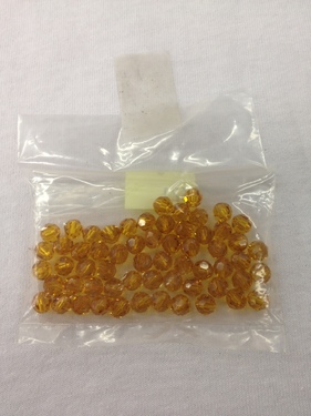 Photo of TOPAZ 6MM PRECIOSA CRYSTAL BEADS 621T