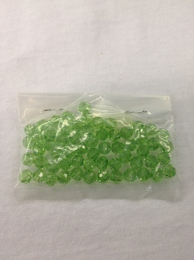 Photo of GREEN 7MM TIN CUT SWAROVSKI CRYSTAL BEADS 622GR