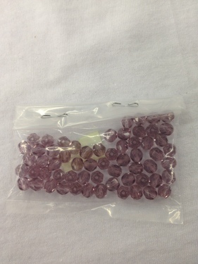 Photo of LT. AMTHEYST 6MM FIRE POLISHED FACETED BEADS 625LAM