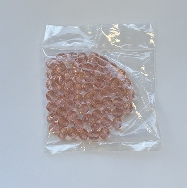 Photo of ROSE 7MM FIRE POLISHED FACETED BEADS 626RO