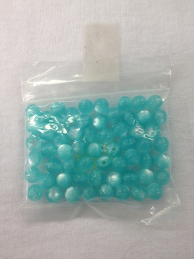 Photo of AQUA 7.5MM LUCITE BEADS 632AQ