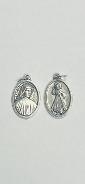 Photo of OXIDIZED ST FAUSTINA MEDAL 704FS
