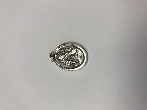 Photo of OXIDIZED GUARDIAN ANGEL MEDAL 704GA