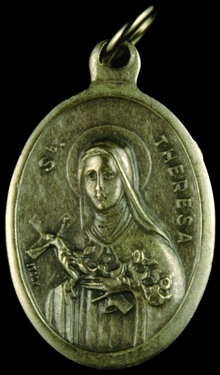Photo of OXIDIZED ST THERESA MEDAL 704T