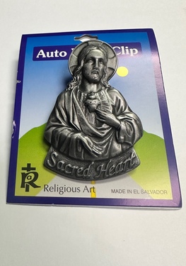 Photo of SACRED HEART AUTO VISOR CLIP 740