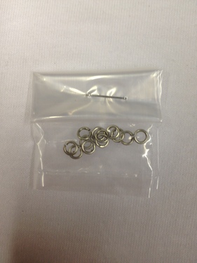 Photo of 6MM ROUND NICKEL SILVER JUMP RINGS - DOZEN 853-DZ