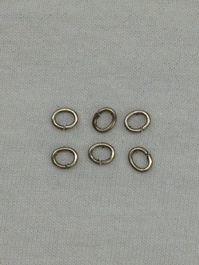 Photo of 6MM OVAL NICKEL SILVER JUMPRINGS - DOZEN 855-DZ