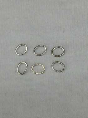 Photo of 7MM OVAL NICKEL SILVER JUMPRINGS - DOZEN 856-DZ