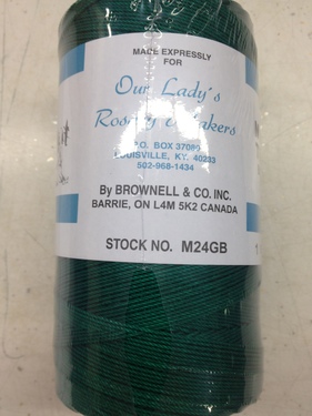 Photo of #9 BONDED GREEN NYLON CORD - 1 LB SPOOL MAKES APPROX 400 CORD ROSARIES M24GB