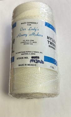 Photo of #9 BONDED WHITE NYLON CORD - 1 LB SPOOL MAKES APPROX 400 CORD ROSARIES<br />** SOLD AS IS, RETURNS NOT ACCEPTED-LABEL M30B ** M30B