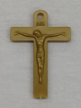 Photo of GOLD PLASTIC MISSION CRUCIFIX M51G