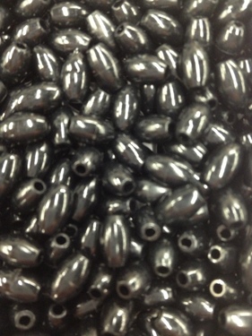 Photo of 6X9MM BLACK PLASTIC MISSION BEAD M5BK