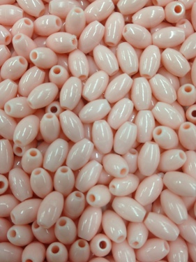 Photo of 6X9MM PINK PLASTIC MISSION BEAD M5P