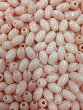 Photo of 6X9MM PINK PLASTIC MISSION BEAD M5P