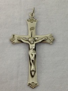 4 Silver Crucifix Cross Pendant Rosary Making Supplies Tertium Millennium  by TIJC SP1983 | (713) 783-2217