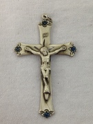 Photo of STERLING SILVER SAPPHIRE CRUCIFIX 1241SA