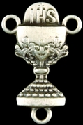 Photo of STERLING SILVER COMMUNION CHALICE CENTER 1311