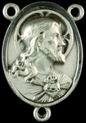 Photo of STERLING SILVER SACRED HEART OF JESUS CENTER 1326