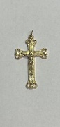 Photo of GOLD PLATED CRUCIFIX w/ 4 HEARTS 1460