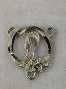 Photo of RHODIUM FINISH TREE OF LIFE CENTER .875 150