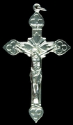 Photo of DELUXE SILVER FINISH CRUCIFIX 213