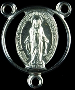 Photo of DELUXE SILVER FINISH MIRACULOUS MEDAL CENTER 345