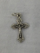 Photo of NICKEL SILVER CRUCIFIX 0.6875 504A