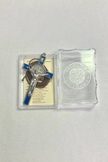 Photo of BLUE ENAMEL ST. BENEDICT CRUCIFIX W/ PLASTIC CASE 511B