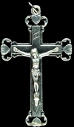 Photo of NICKEL SILVER CRUCIFIX w/ 4 HEARTS 513