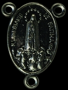 Photo of NICKEL SILVER OUR LADY OF FATIMA CENTER WITH RELIC 586
