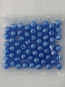 Photo of BLUE 8MM PEARLIZED PLASTIC BEADS 638B