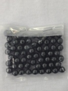Photo of BLACK 8MM PEARLIZED PLASTIC BEADS 638BK