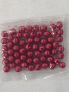 Photo of DARK RED 8MM PEARLIZED PLASTIC BEADS 638DR