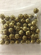 Photo of 8MM GOLD PLATED PLASTIC ANTIQUE ROSEBUD BEADS 643G