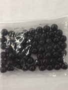 Photo of BLACK 8MM OPAQUE PLASTIC BEADS 666BK