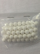 Photo of WHITE 8MM OPAQUE PLASTIC BEADS 666W